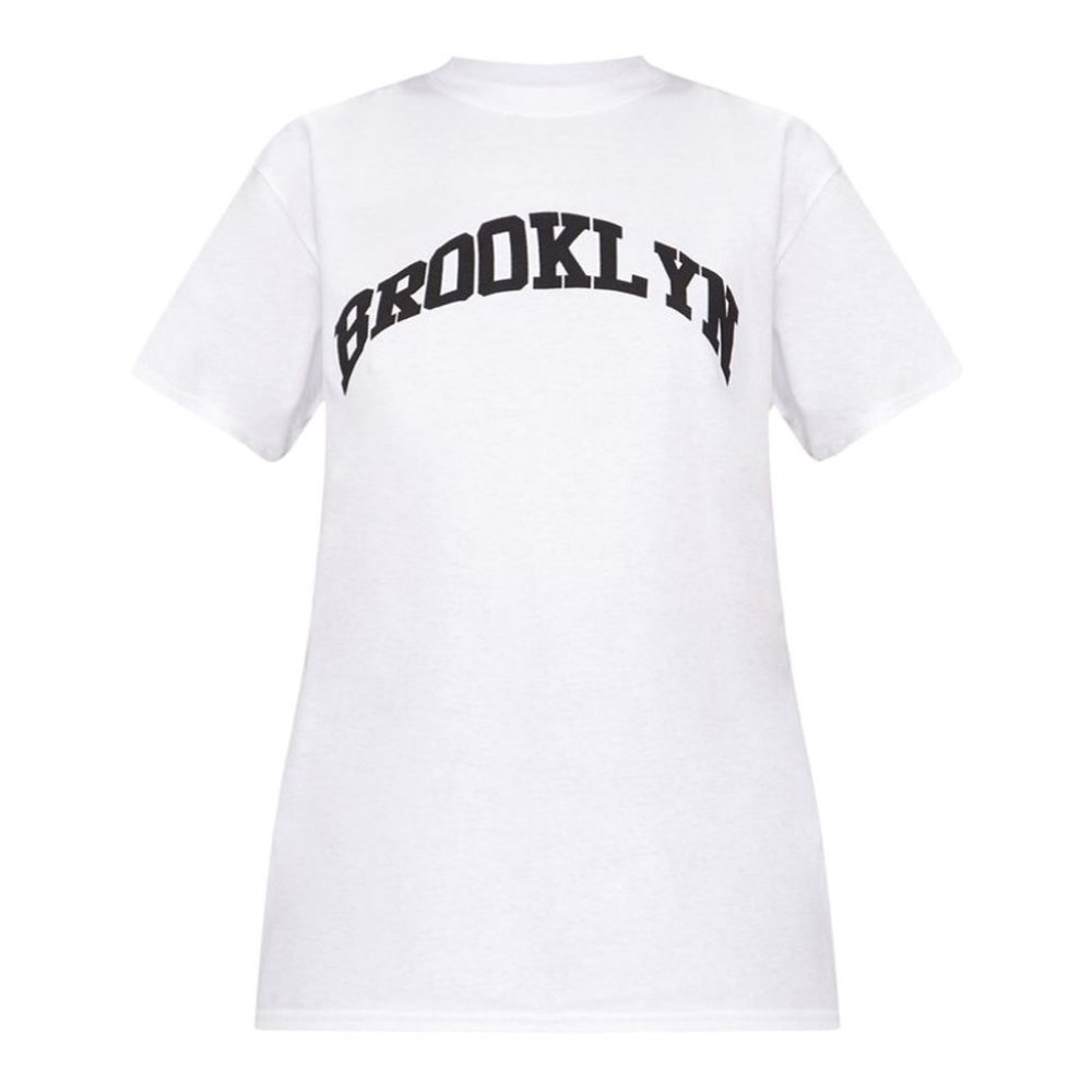 PrettyLittleThing Brooklyn Boyfriend Tee - Picture 7 of 8